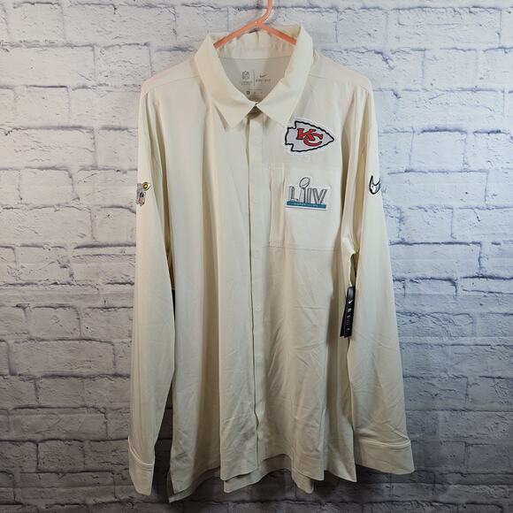Nike NFL Kansas City Chiefs Dri-Fit Sideline Super Bowl LIV LS DC5071 Sz XL - Picture 1 of 9